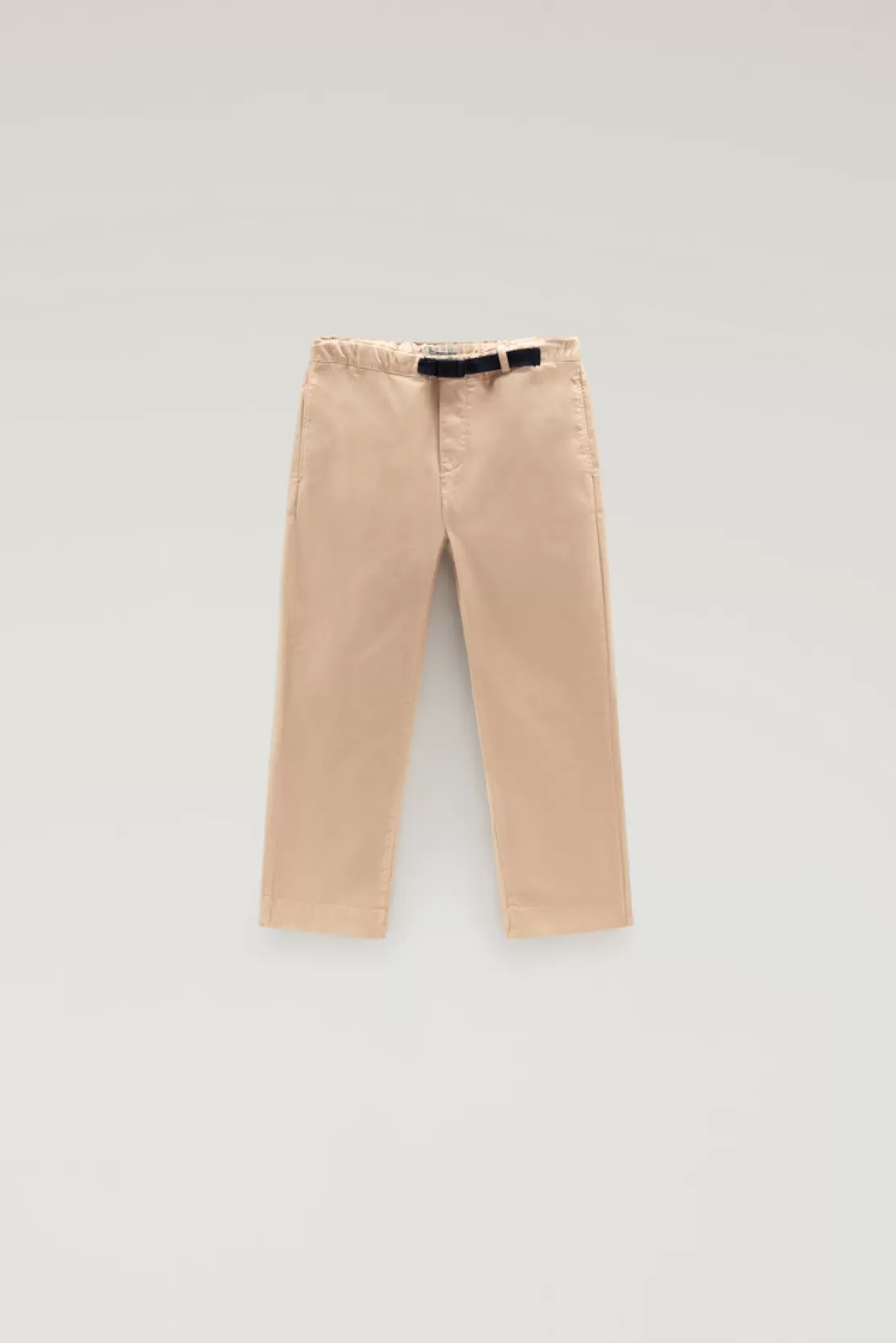 Woolrich Stückgefärbte Hose Aus Baumwoll-Stretch Für Jungen Beach Sand Flash Sale