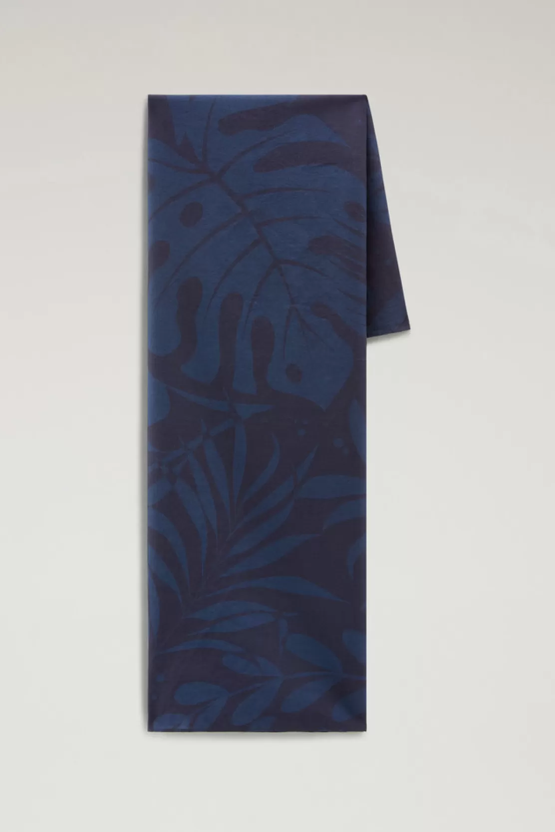 Woolrich Stückgefärbtes Bandana Aus Reiner Baumwolle Mit Print Maritime Blue Flower Hot