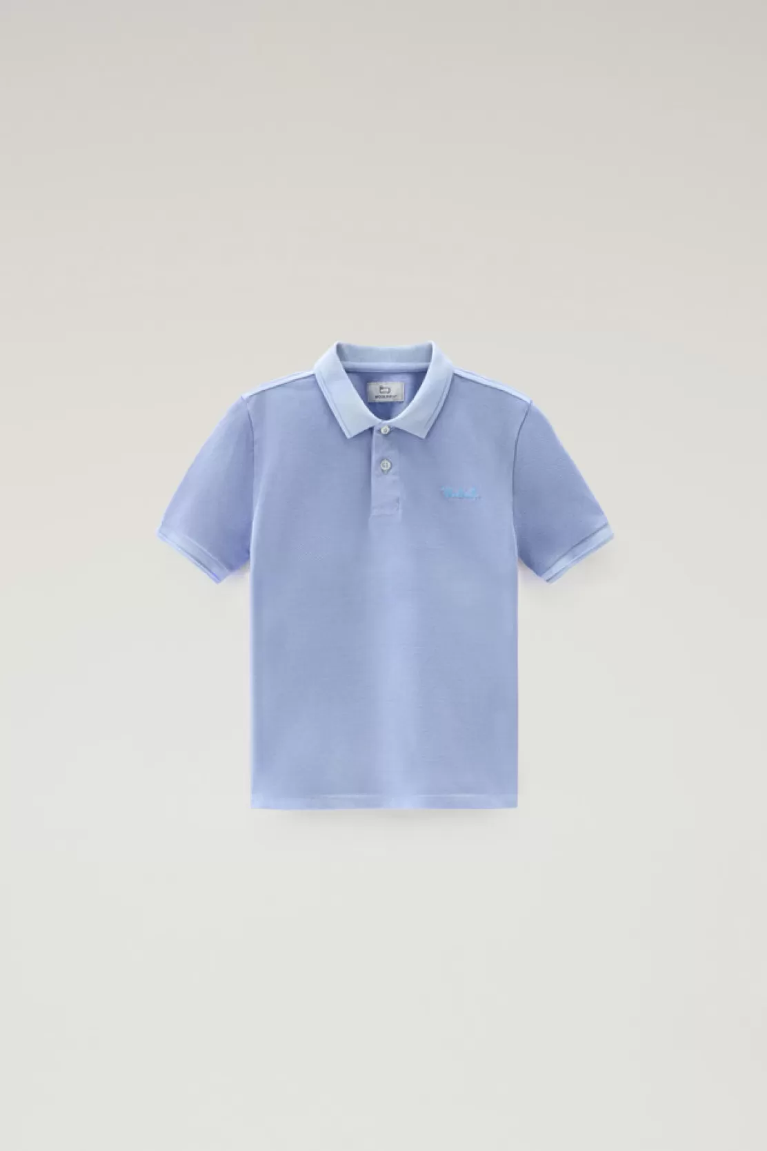 Woolrich Stückgefärbtes Poloshirt Mackinack Für Jungen Aus Stretch-Baumwolle Sea Breeze Best