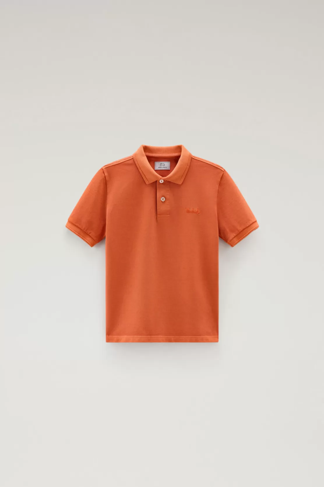 Woolrich Stückgefärbtes Poloshirt Mackinack Für Jungen Aus Stretch-Baumwolle Koi Outlet