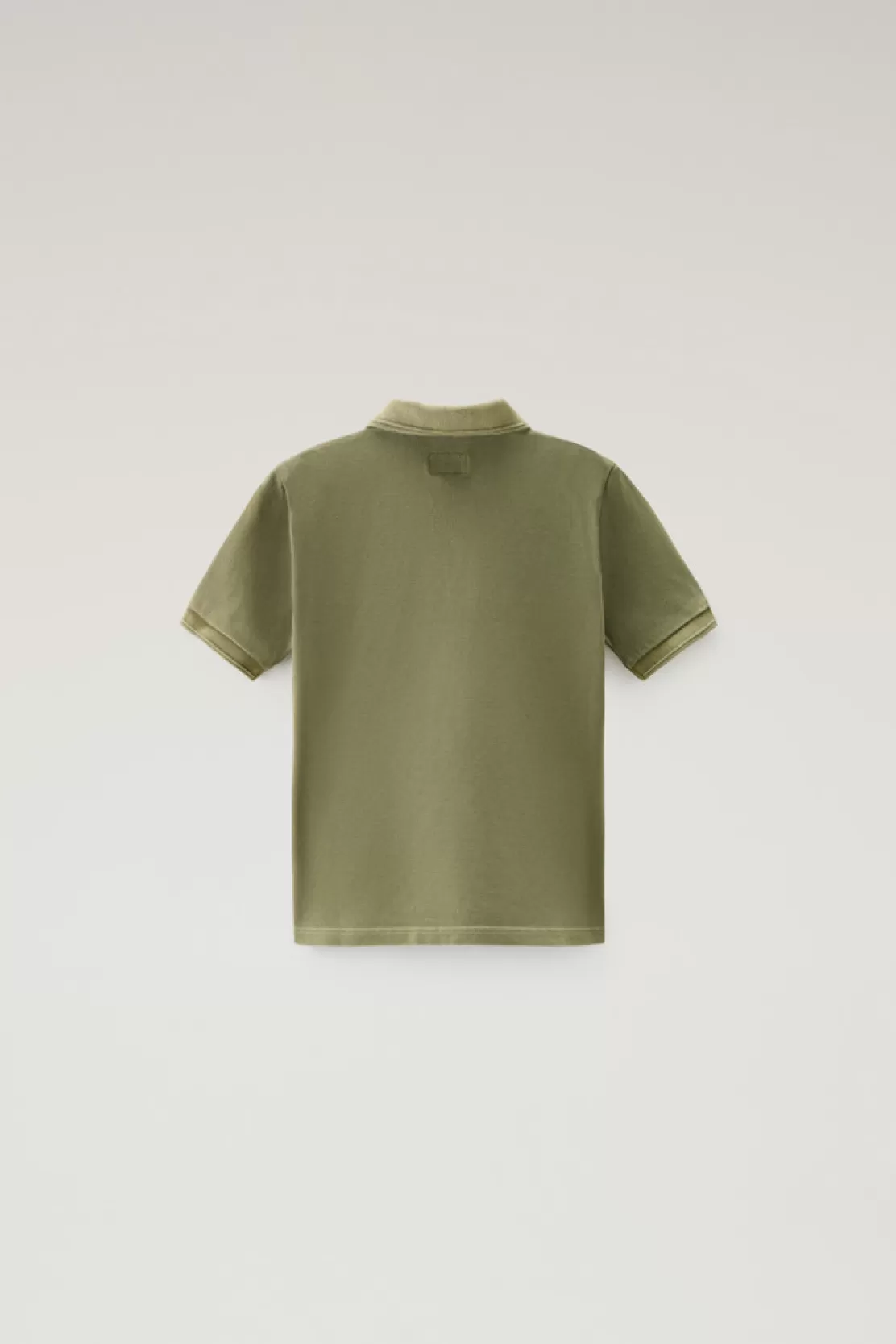 Woolrich Stückgefärbtes Poloshirt Mackinack Für Jungen Aus Stretch-Baumwolle Lake Olive Best Sale