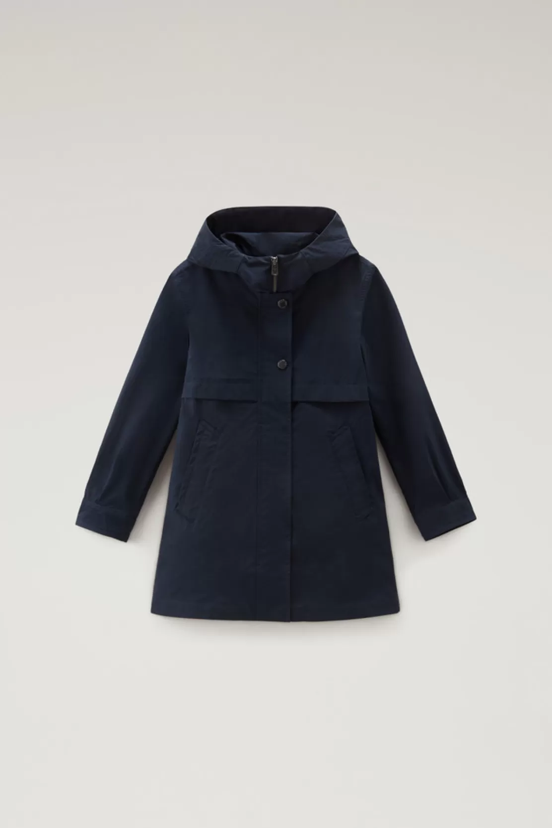 Woolrich Summer Parka Für Mädchen Aus Urban Touch Melton Blue Cheap