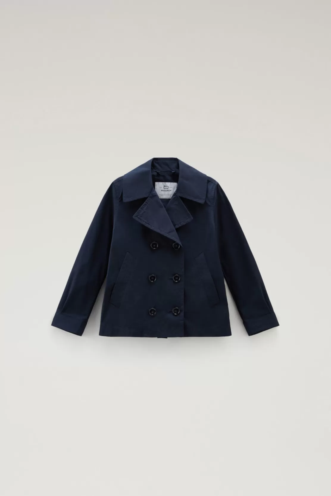 Woolrich Summer Peacoat Für Mädchen Aus Urban Touch Melton Blue Best