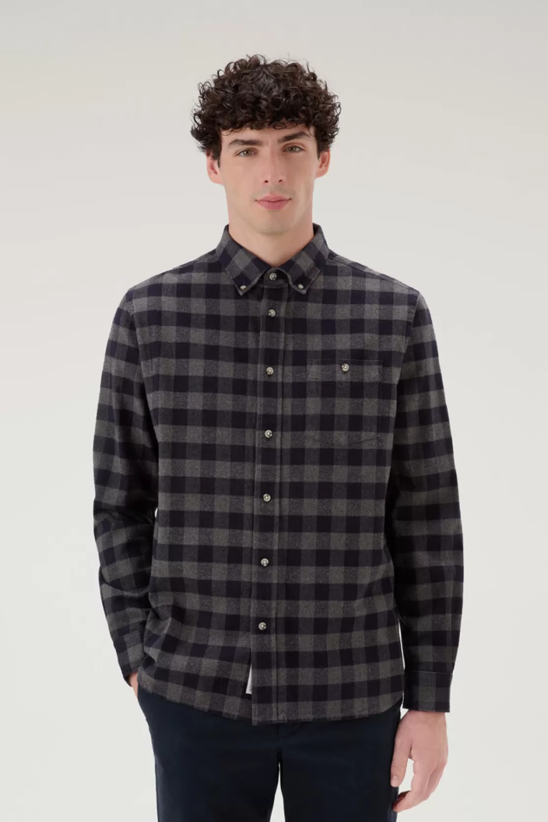 Woolrich Traditional Karoshirt Aus Flanell Blue Buffalo Clearance