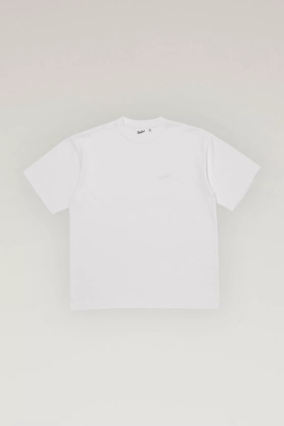 Woolrich T-Shirt Aus COOLMAX Mit Aufgesticktem Logo White Cheap