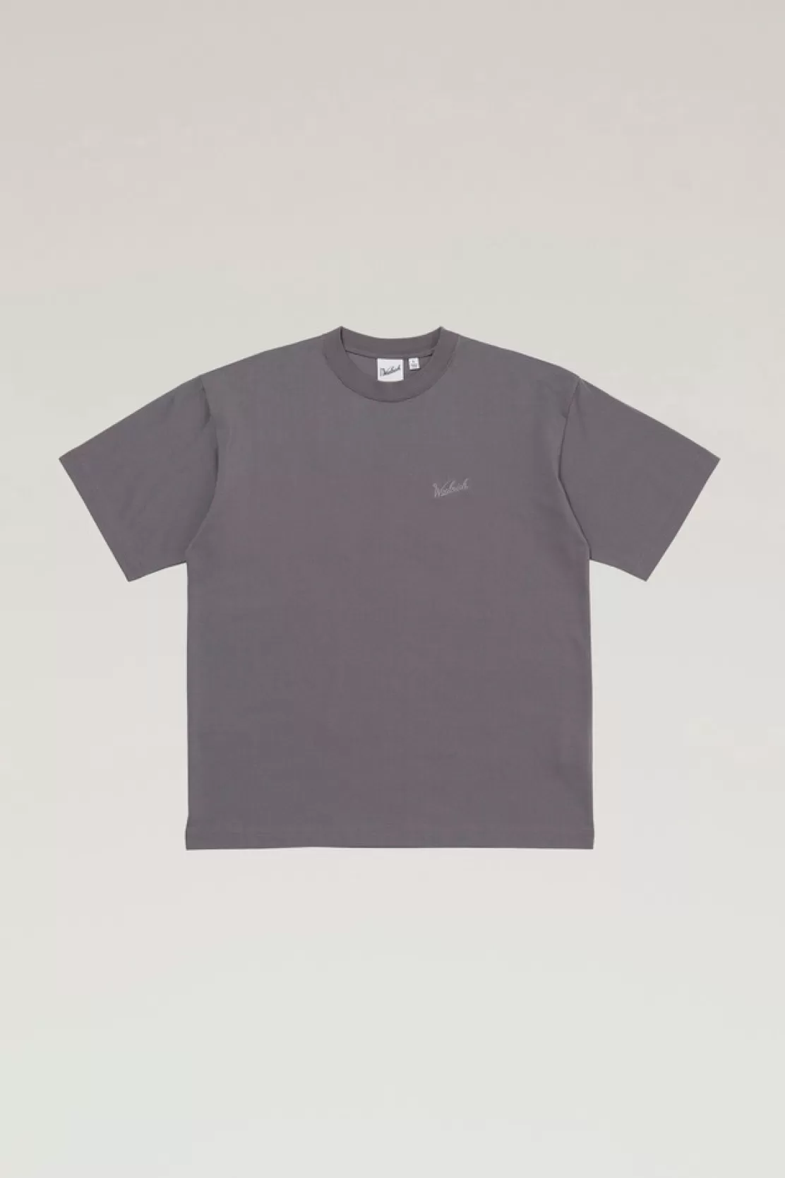 Woolrich T-Shirt Aus COOLMAX Mit Aufgesticktem Logo Ash Best