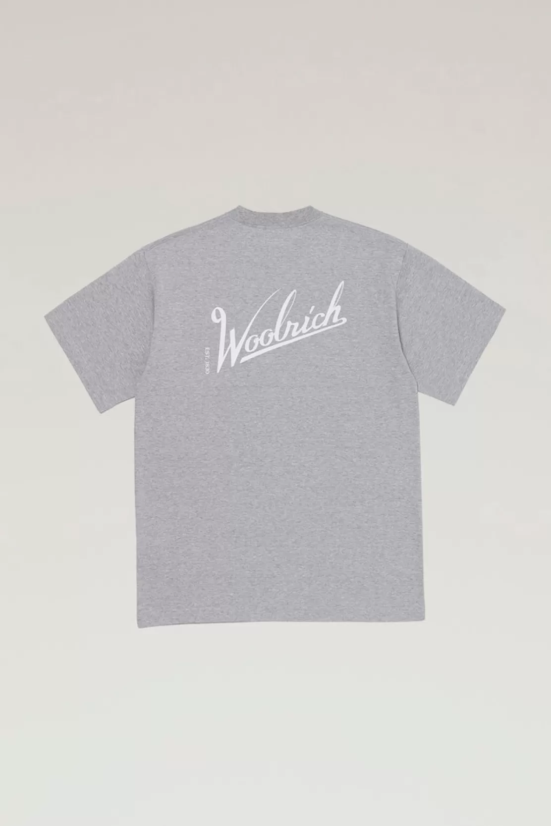 Woolrich T-Shirt Aus COOLMAX Mit Print Grey Sale