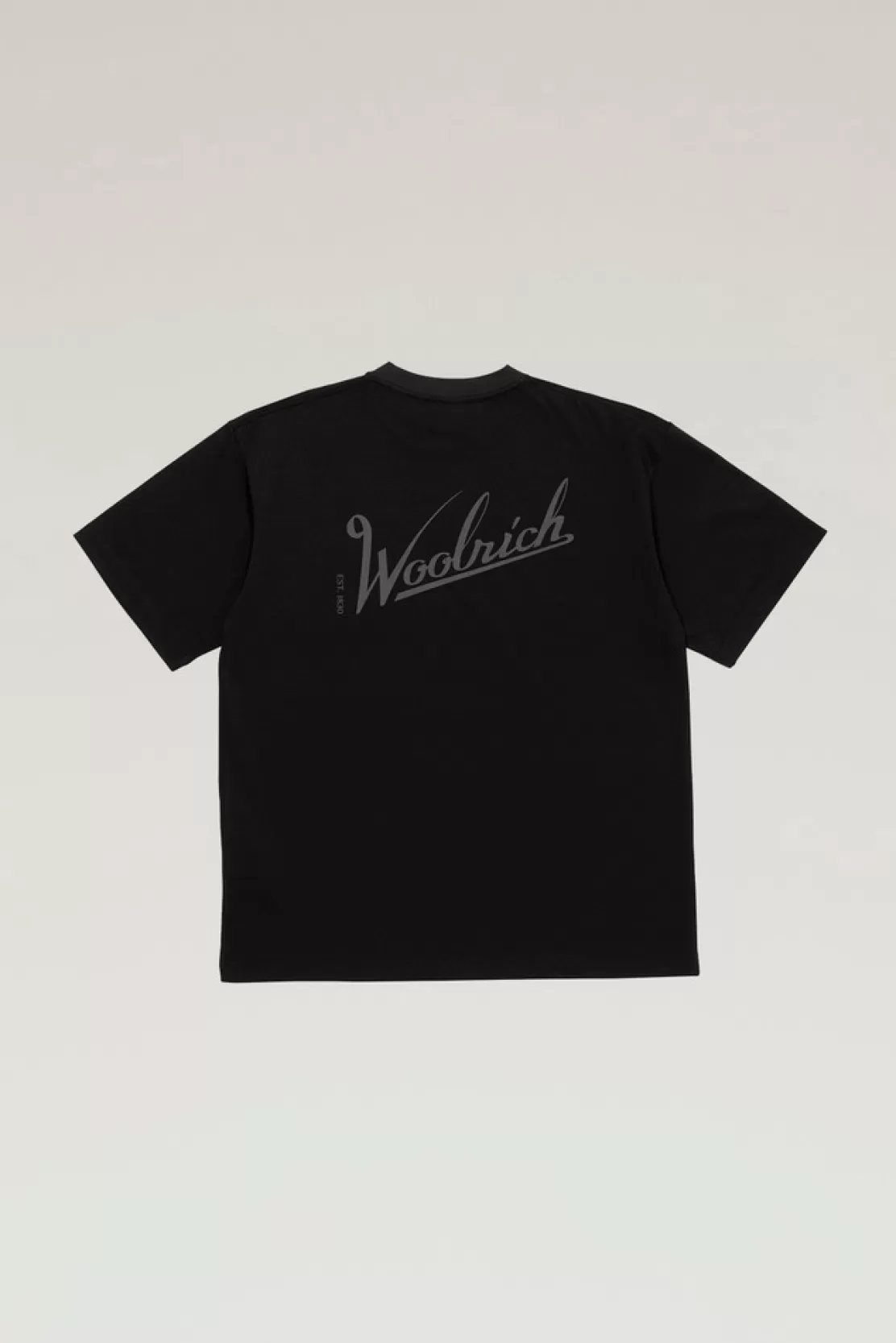 Woolrich T-Shirt Aus COOLMAX Mit Print Black Shop