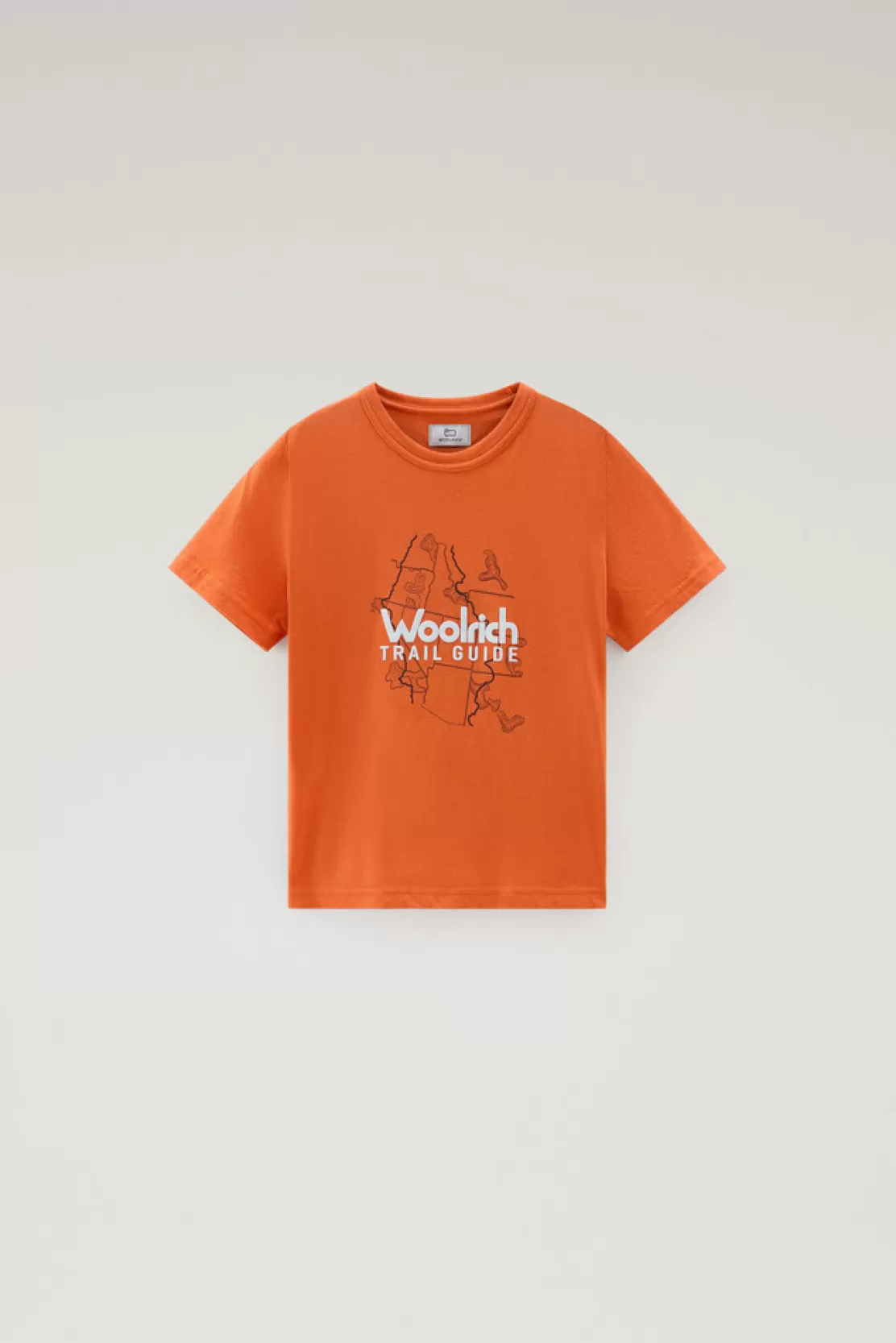 Woolrich T-Shirt Für Jungen Aus Reiner Baumwolle Mit Grafischem Print Koi Shop