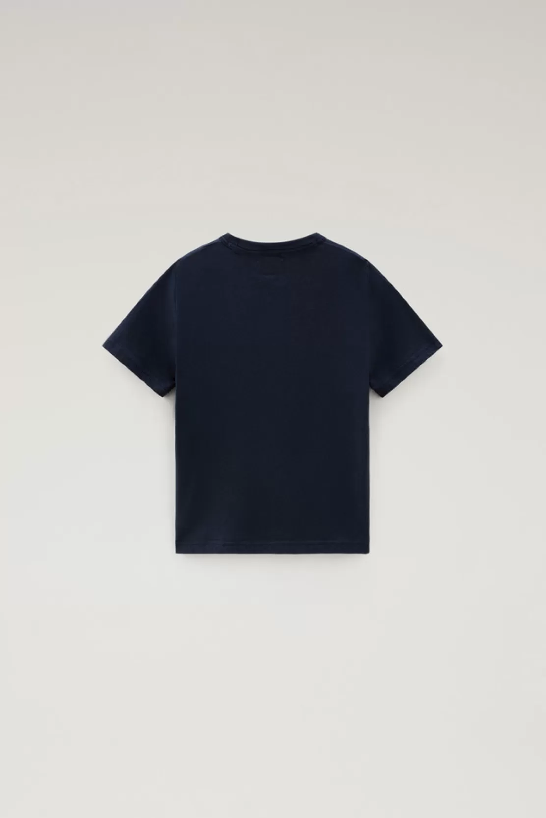 Woolrich T-Shirt Für Jungen Aus Reiner Baumwolle Mit Grafischem Print Melton Blue Store