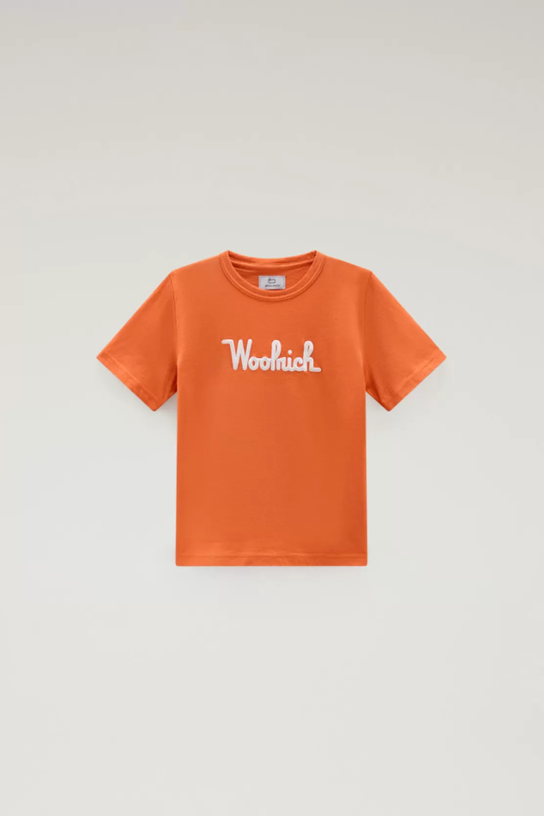 Woolrich T-Shirt Für Jungen Aus Reiner Baumwolle Mit Stickerei Koi Outlet