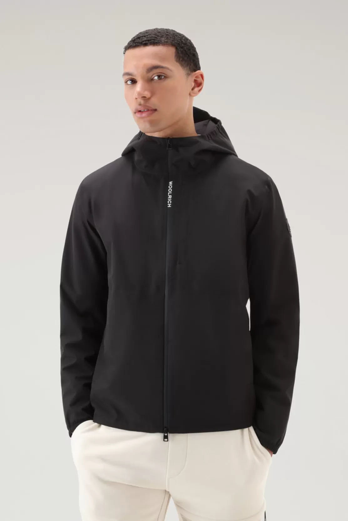 Woolrich Wasserdichte Pacific Kapuzenjacke Black Clearance