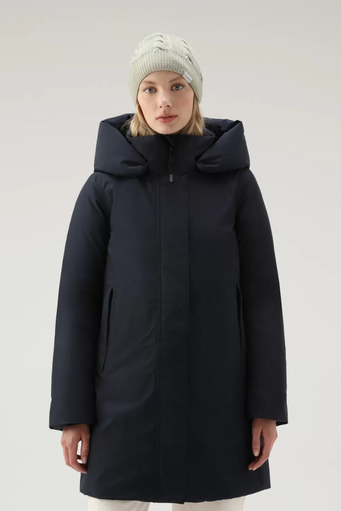 Woolrich Wasserdichter Marshall Parka Aus GORE-TEX Melton Blue Shop